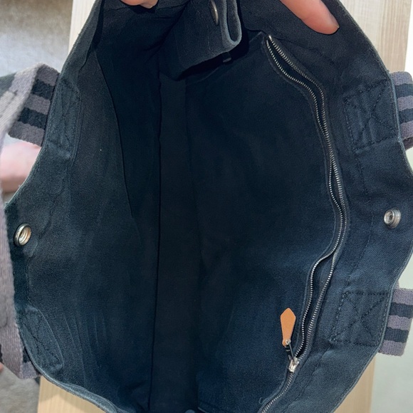 Hermes Black Totes Toile Herline PM - Picture 3 of 4